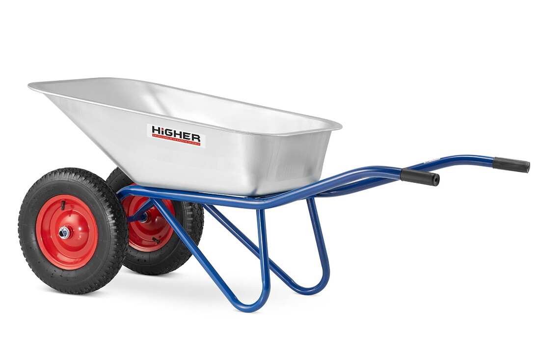 Kruiwagen - met 2 wielen - 130 liter - tot 210 kg