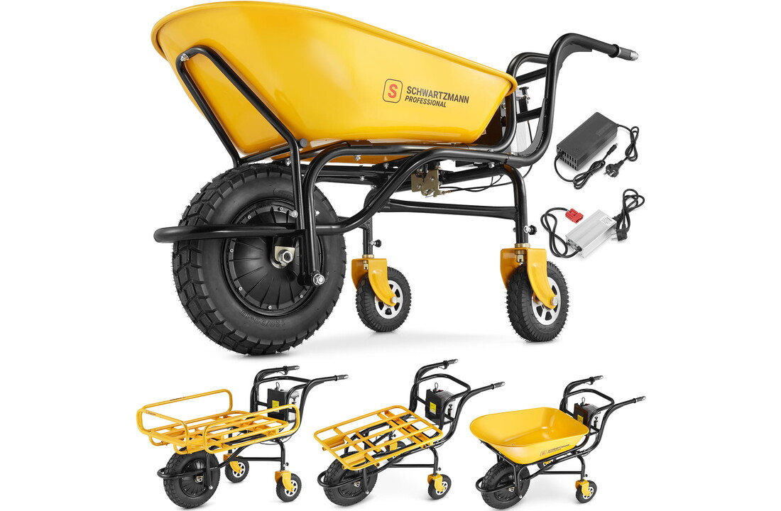 Elektrische kruiwagen 150kg 350W 40V accu - SCH-WB150