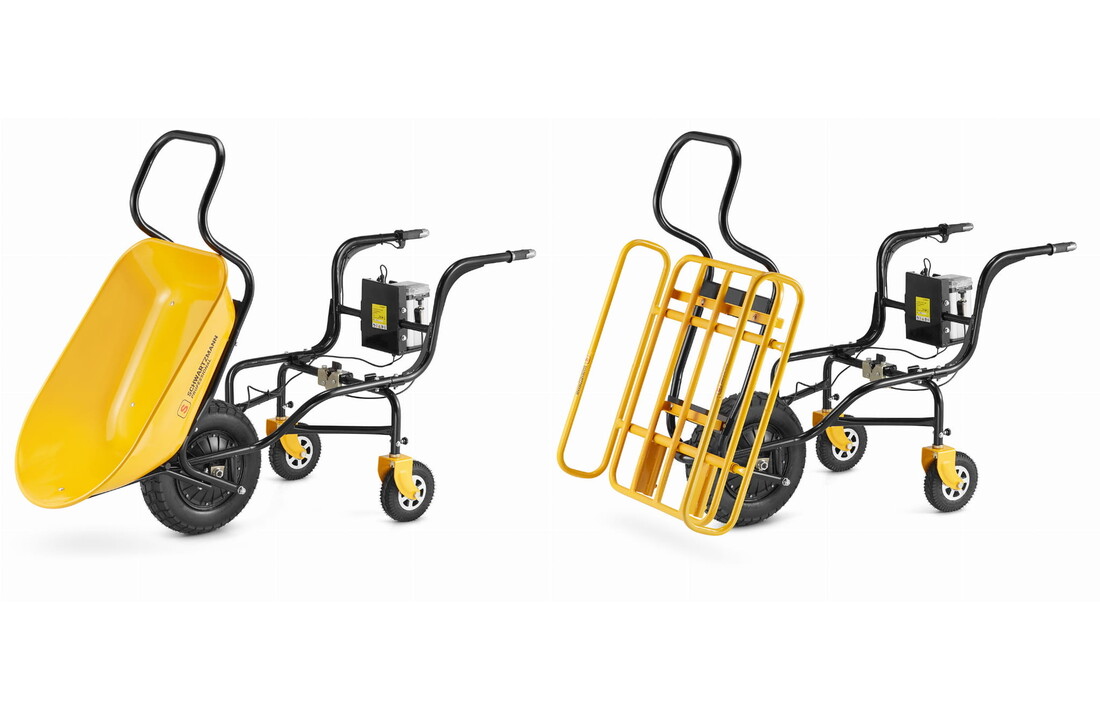 Elektrische kruiwagen - 120L - 150kg - 350W - multifunctioneel