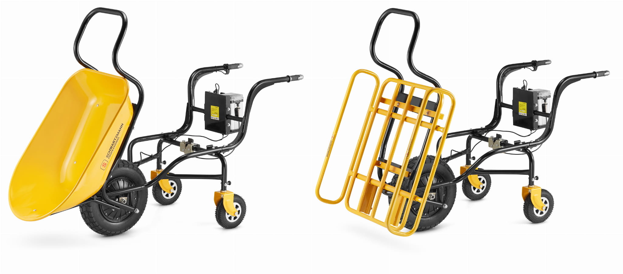 Elektrische kruiwagen - 120L - 150kg - 350W - multifunctioneel