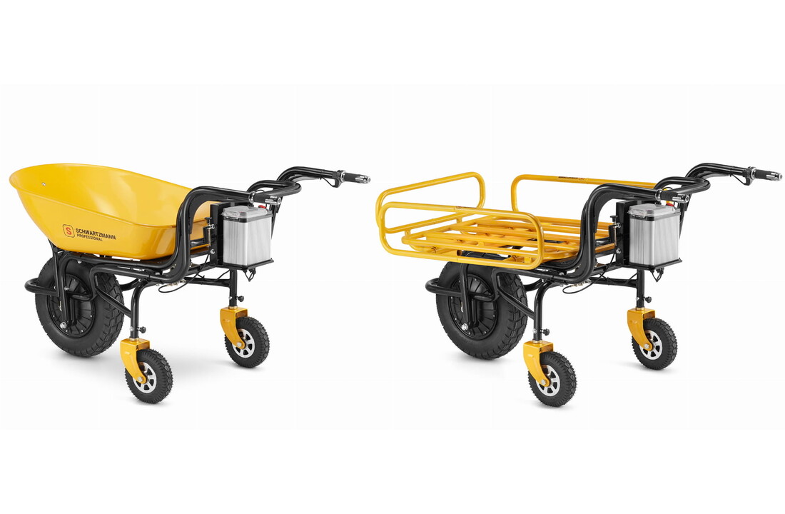 Elektrische kruiwagen - 120L - 150kg - 350W - multifunctioneel