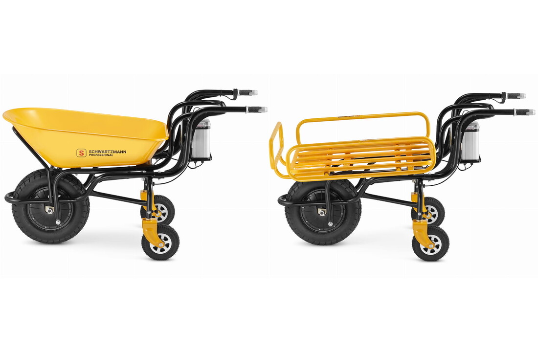 Elektrische kruiwagen - 120L - 150kg - 350W - multifunctioneel