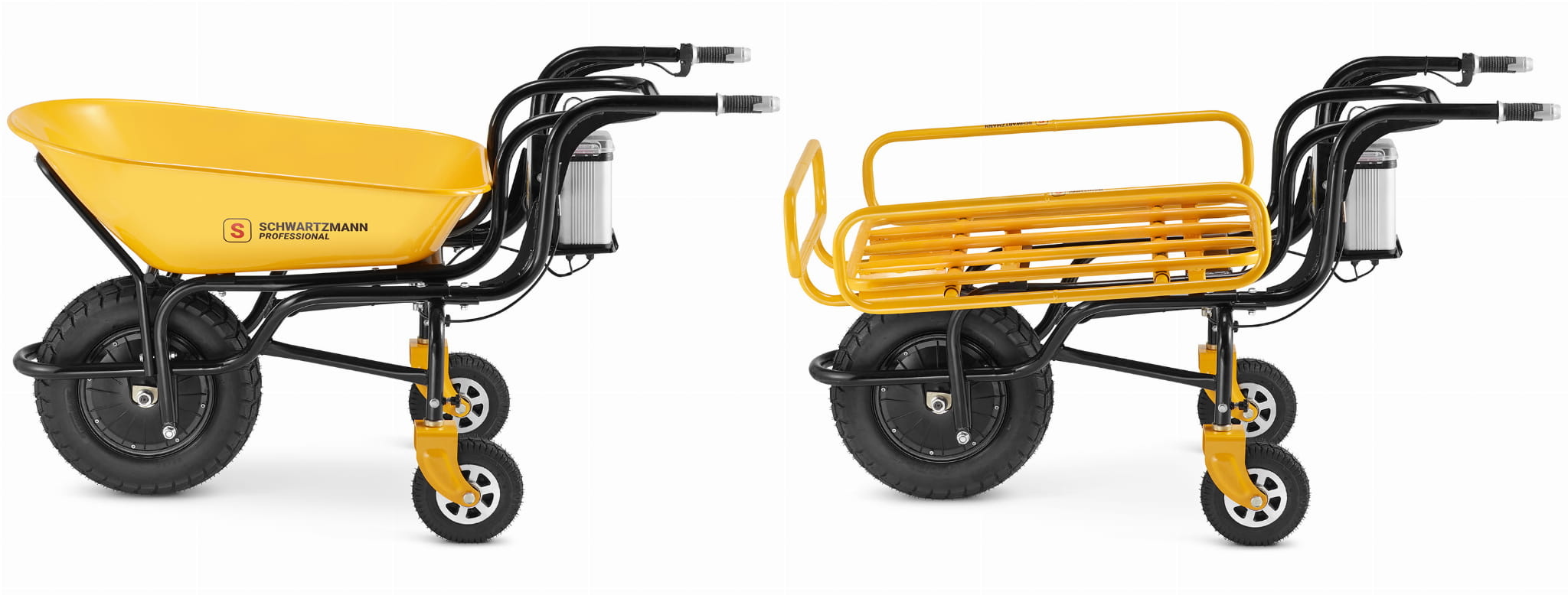 Elektrische kruiwagen - 120L - 150kg - 350W - multifunctioneel