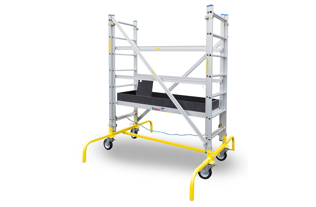 Mobiele aluminium steiger DRABEX RJ 220 - Werkhoogte 4,26m