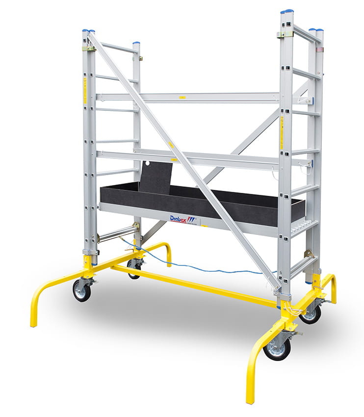 Mobiele aluminium steiger DRABEX RJ 220 - Werkhoogte 4,26m