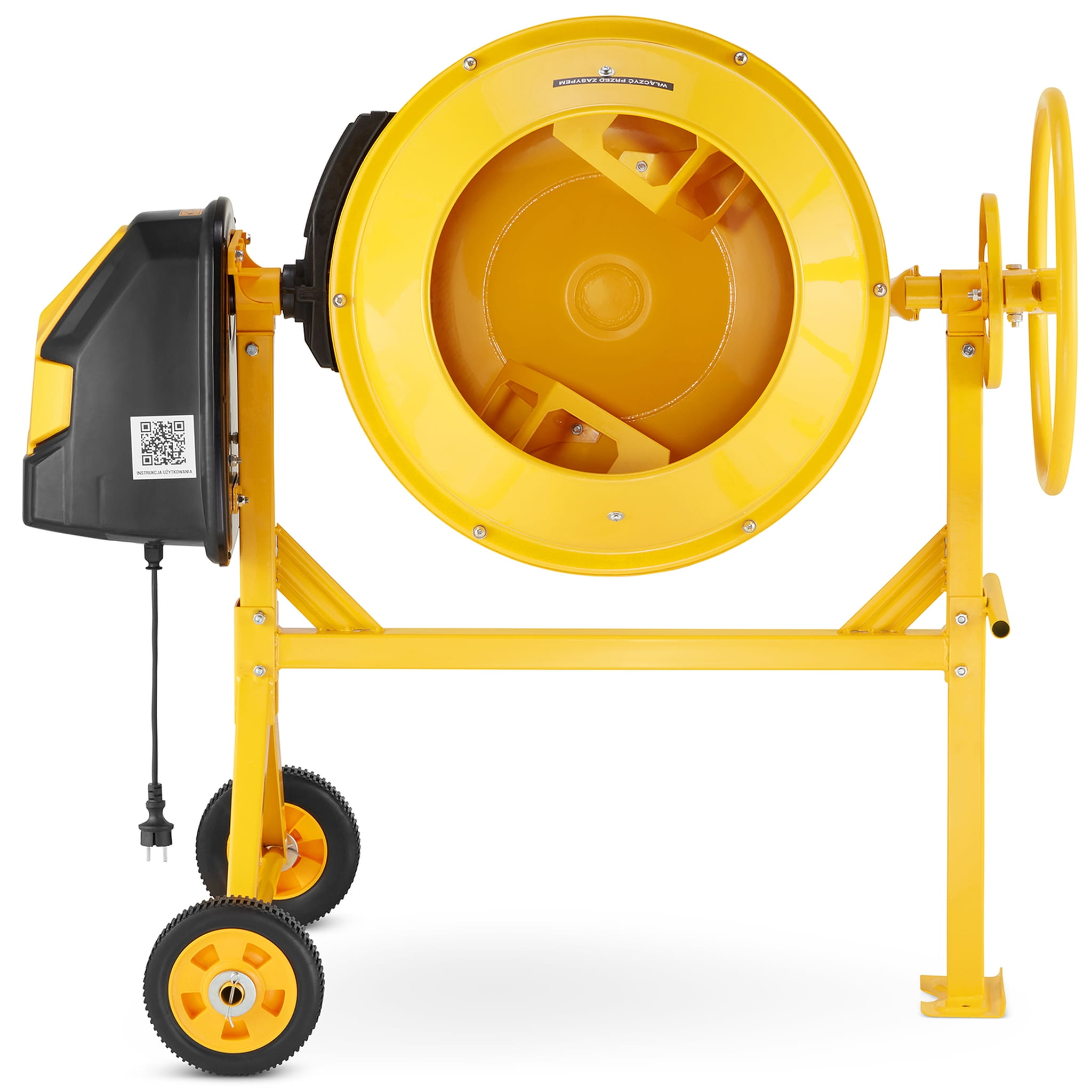 Betonmolen - betonmixer - 120L - 650W - HIGHER - geel