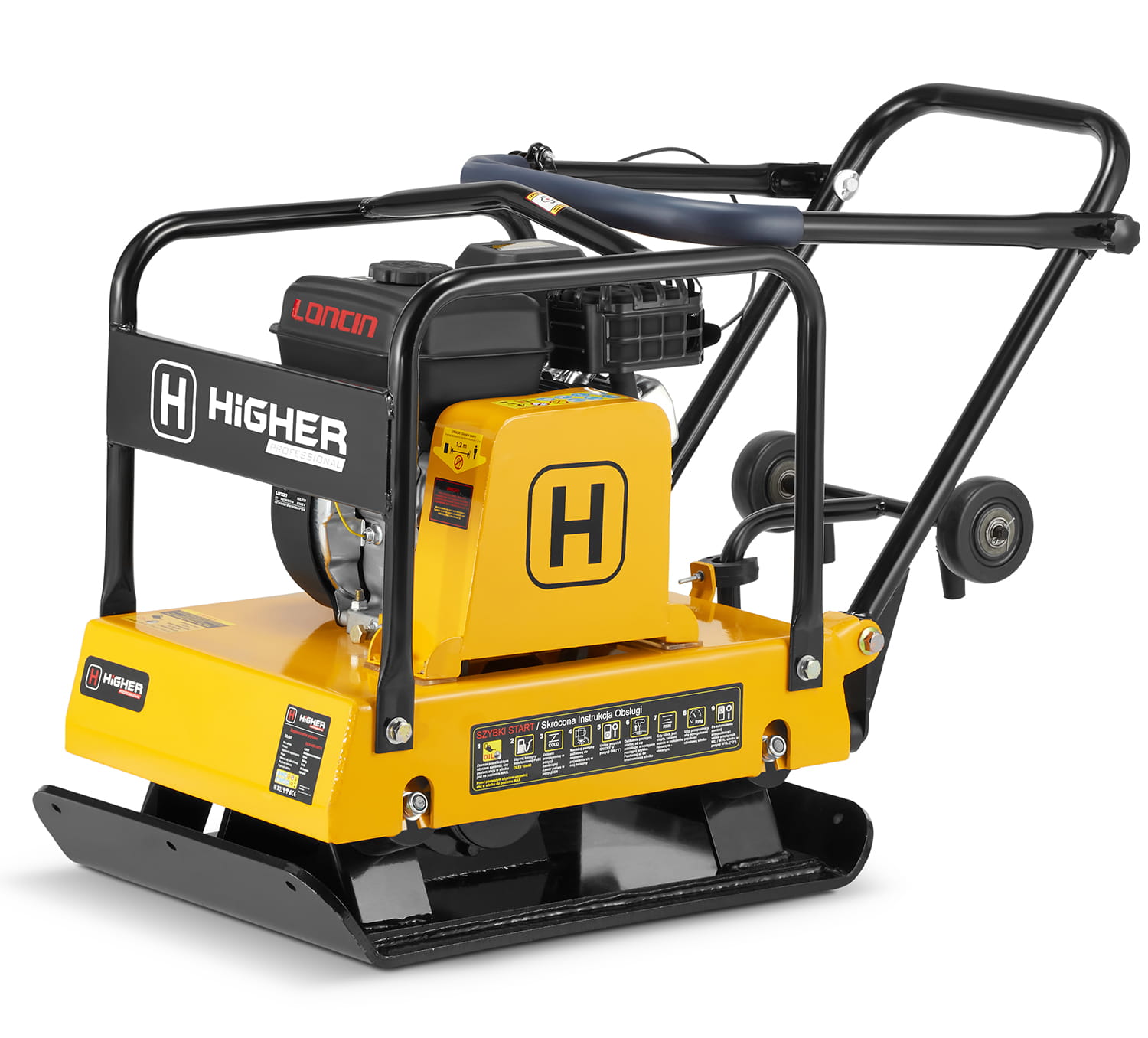 Grondverdichter - benzine - 32kN - 120 kg - Loncin 6,5 pk