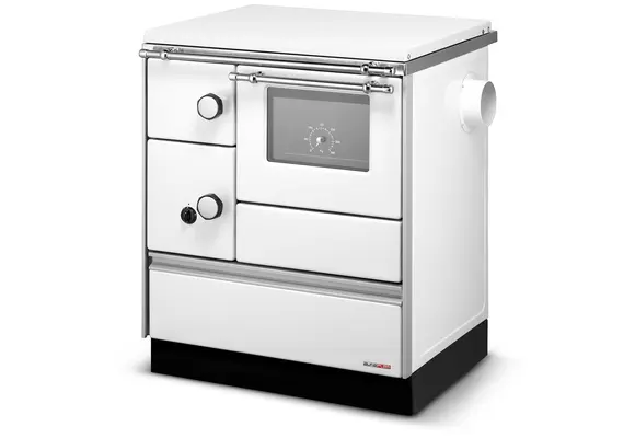 Houtfornuis met oven - ALFA 70 FAVORIT - 7,3 kW - wit