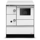 Houtfornuis met oven - ALFA 70 FAVORIT - 7,3 kW - wit