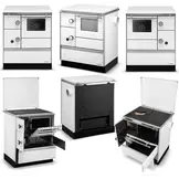 Houtfornuis met oven - ALFA 70 FAVORIT - 7,3 kW - wit