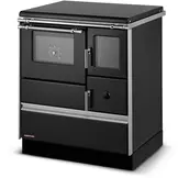 Houtfornuis met oven en kookplaat - DOMINANT 70 - 6,7kW - zwart