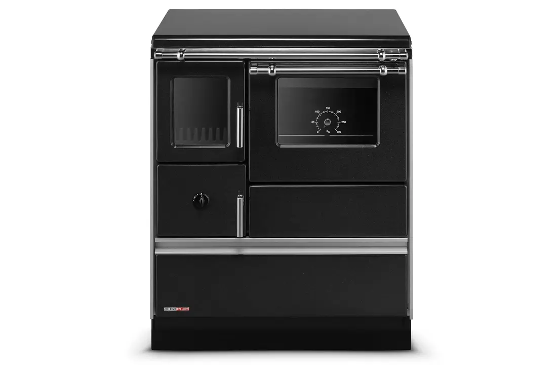 Houtfornuis met oven en kookplaat - DOMINANT 70 - 6,7kW - zwart