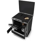 Houtfornuis met oven en kookplaat - DOMINANT 70 - 6,7kW - zwart