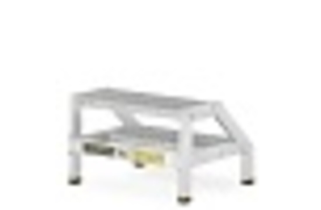 ALOSS Magazijnladder Aluminium 2 treden - Max 150 kg