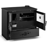 Houtfornuis - houtkachel met oven - 9 kW - URUS 7040 - zwart