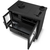 Houtfornuis - houtkachel met oven - 9 kW - URUS 7040 - zwart