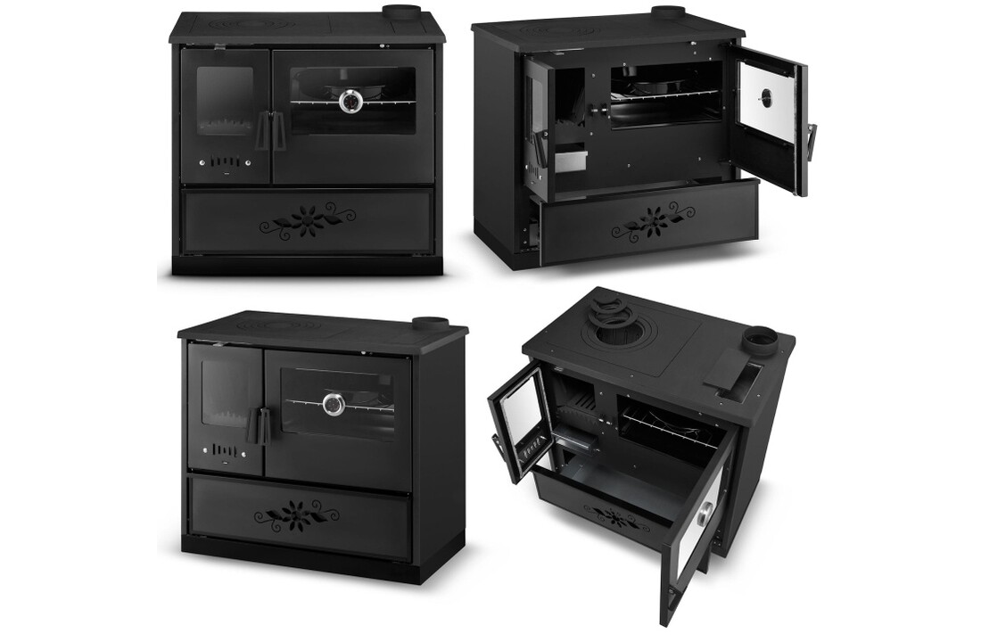 Houtkachel URUS 7040 - Zwart - 9 kW