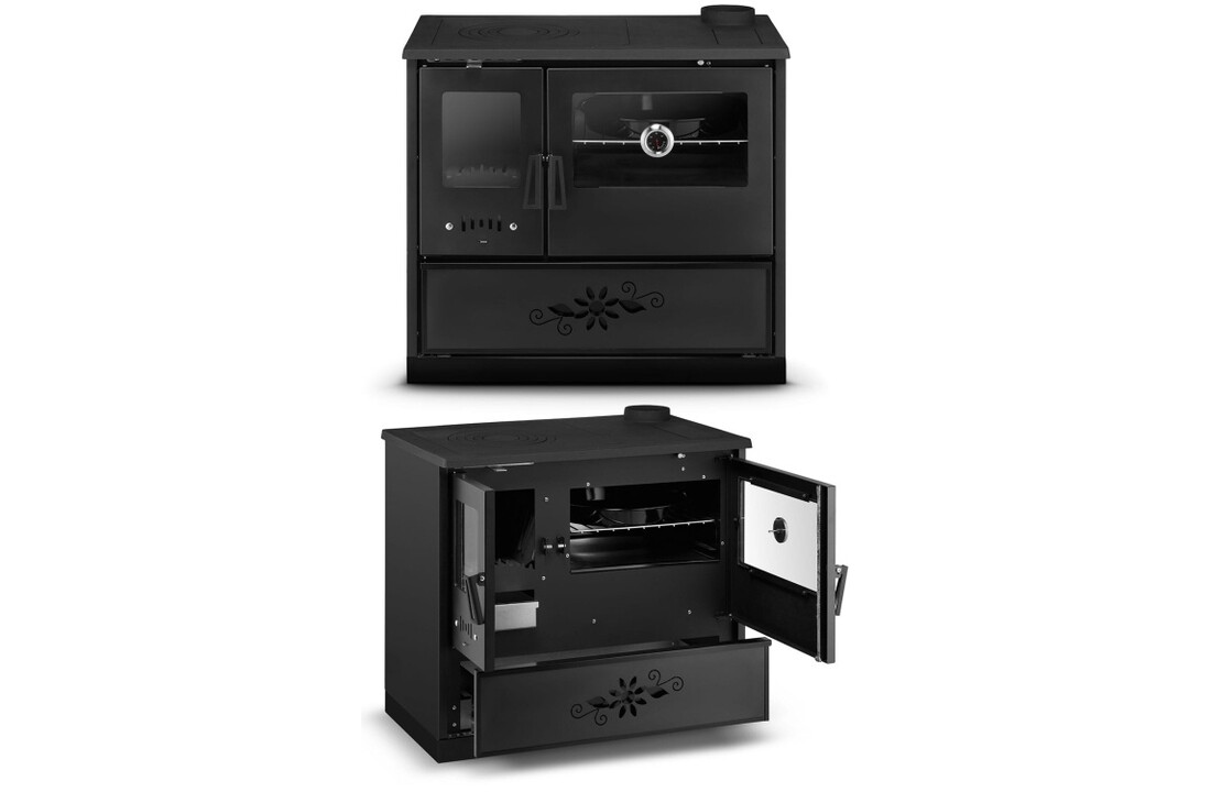 Houtkachel URUS 7040 - Zwart - 9 kW