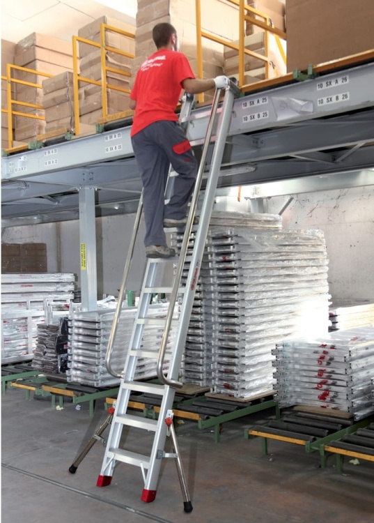FARAONE Sella aluminium ladder 12 treden