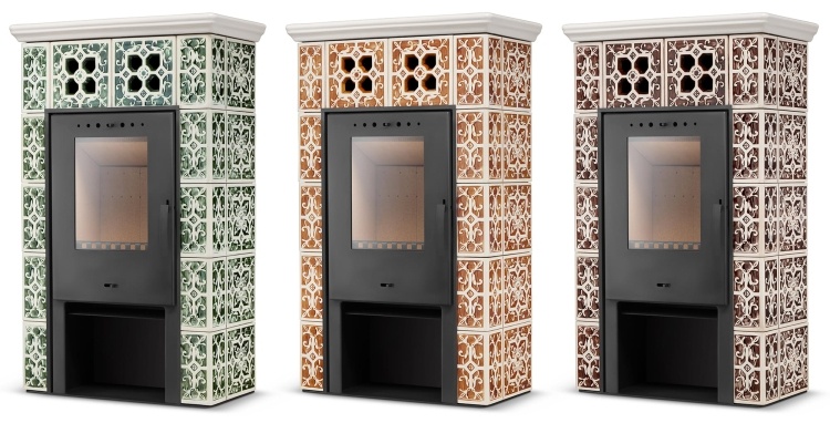 Tegelkachel - houtkachel - 10 kW - JASMIN GRANDE - groen