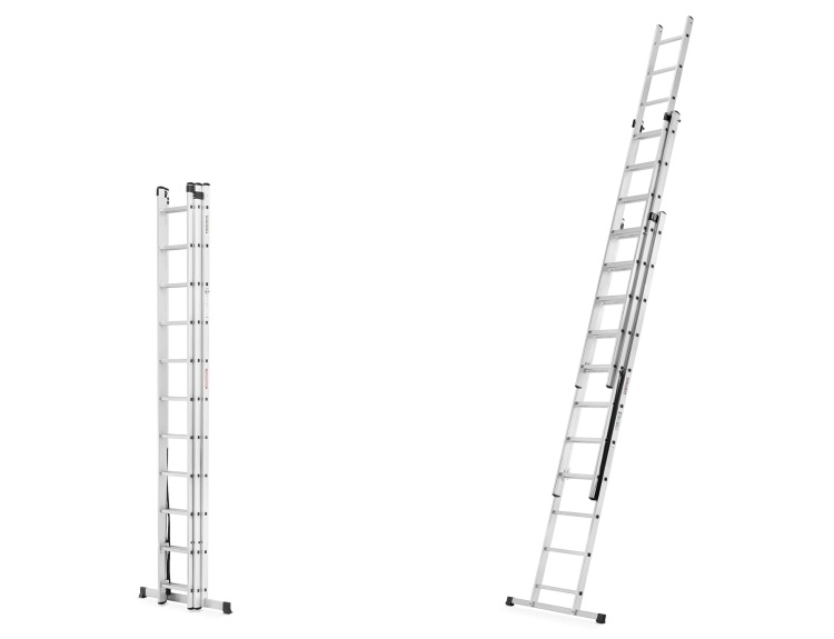 HIGHER Multifunctionele Aluminium Ladder 3x11 / 8,45m / 150kg