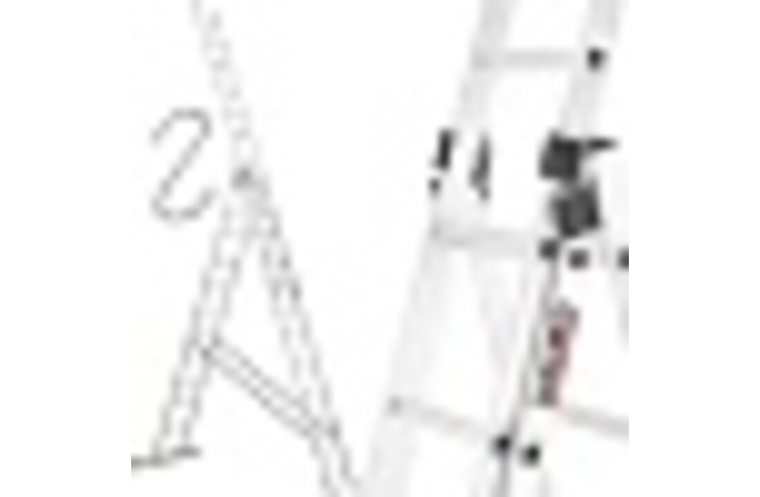 HIGHER Universele Aluminium Ladder 7.38m - 150kg Draagvermogen + Haken