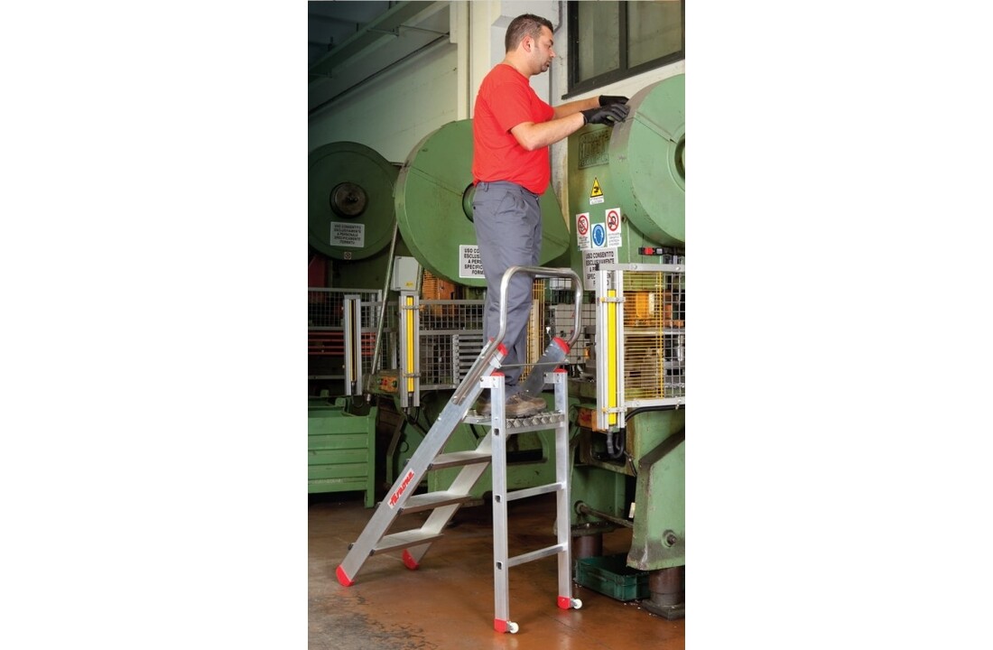 Faraone magazijnladder 3 treden CM50.03 - 2,47m