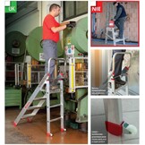 Faraone magazijnladder 3 treden CM50.03 - 2,47m