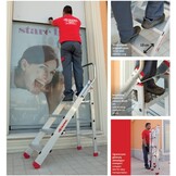 Faraone magazijnladder 3 treden CM50.03 - 2,47m