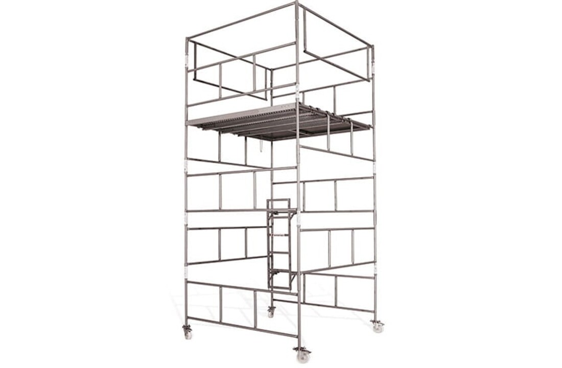 Warschau steiger - set 6 frames - werkhoogte 4,10 m - staal
