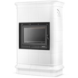 Tegelkachel - houtkachel - 13 kW - keramisch - ROMA - wit