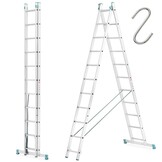 Aluminium Ladder 2x11 PROFI | Werkhoogte 6,50 m | TÜV-gecertificeerd