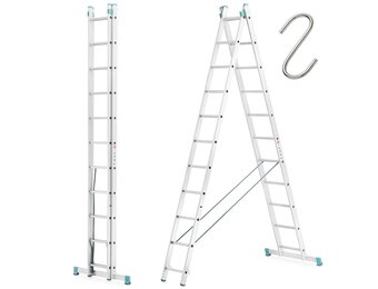 Aluminium Ladder 2x11 PROFI | Werkhoogte 6,50 m | TÜV-gecertificeerd