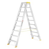 Dubbele schaarladder ALOSS 2x9 sporten - Werkhoogte 3,91 m