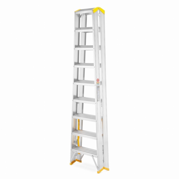 Dubbele schaarladder ALOSS 2x9 sporten - Werkhoogte 3,91 m