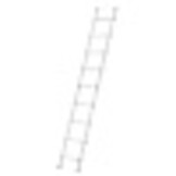 Ladder 1x 9 treden - aluminium - werkhoogte 3,45 m