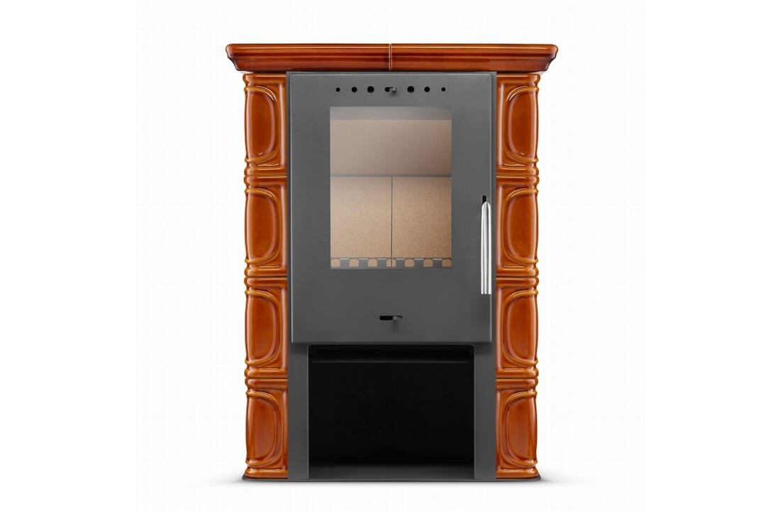 Tegelkachel - houtkachel - 10 kW - keramisch - ELDUR - honing