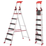 HIGHER ALU 6 Professionele Aluminium Ladder - 5 treden + platform