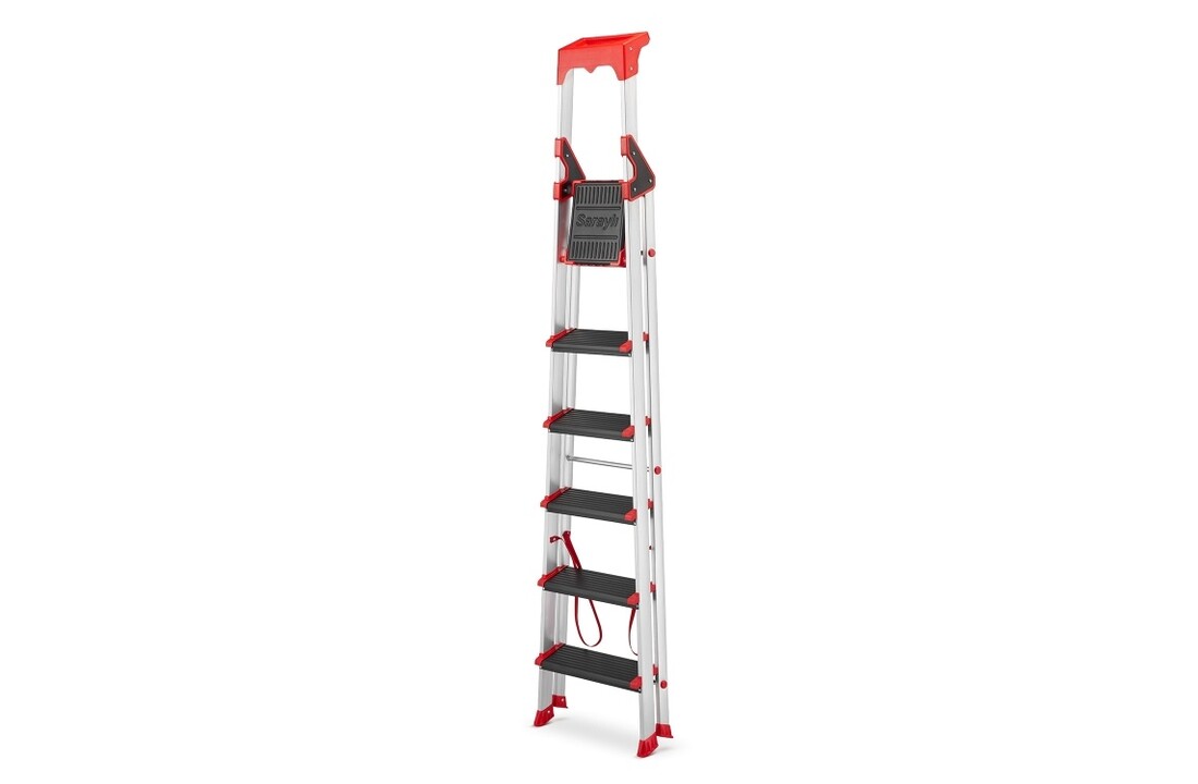 HIGHER ALU 6 Professionele Aluminium Ladder - 5 treden + platform