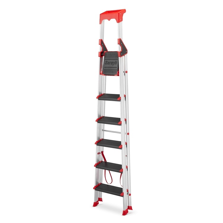 HIGHER ALU 6 Professionele Aluminium Ladder - 5 treden + platform