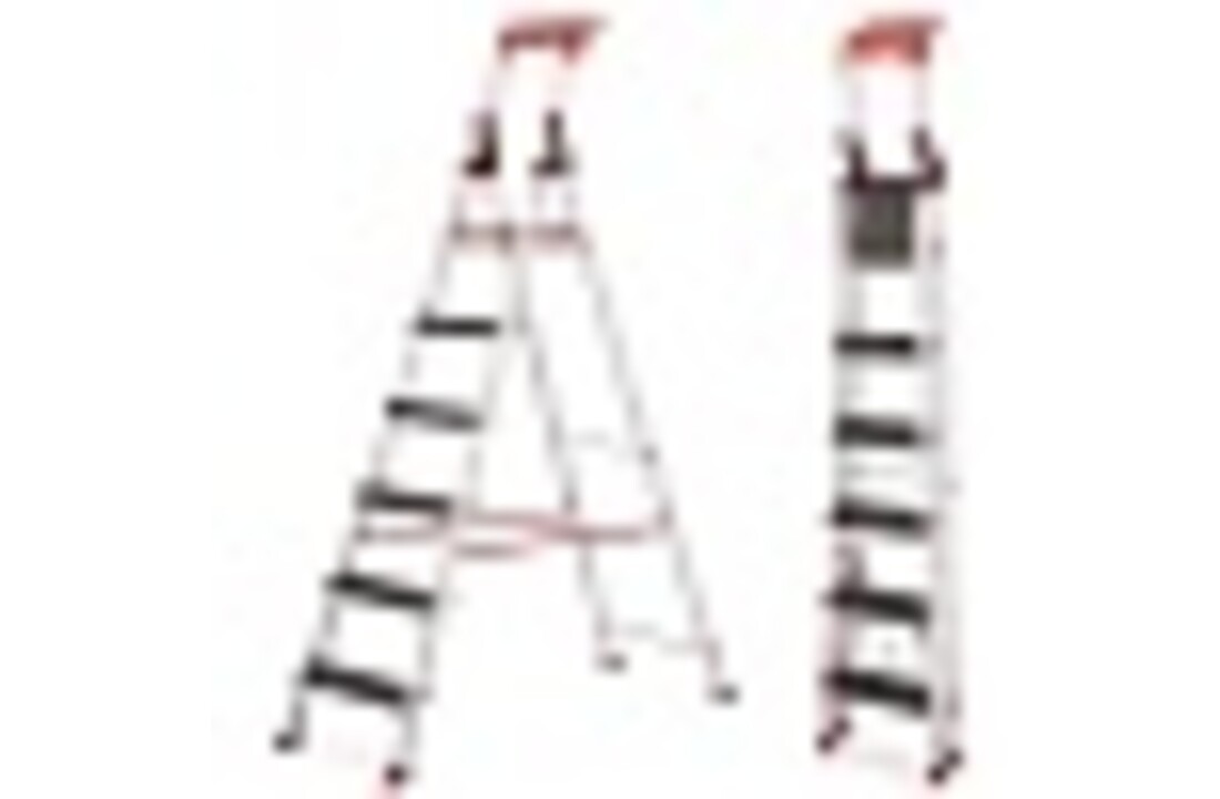 HIGHER ALU 6 Professionele Aluminium Ladder - 5 treden + platform