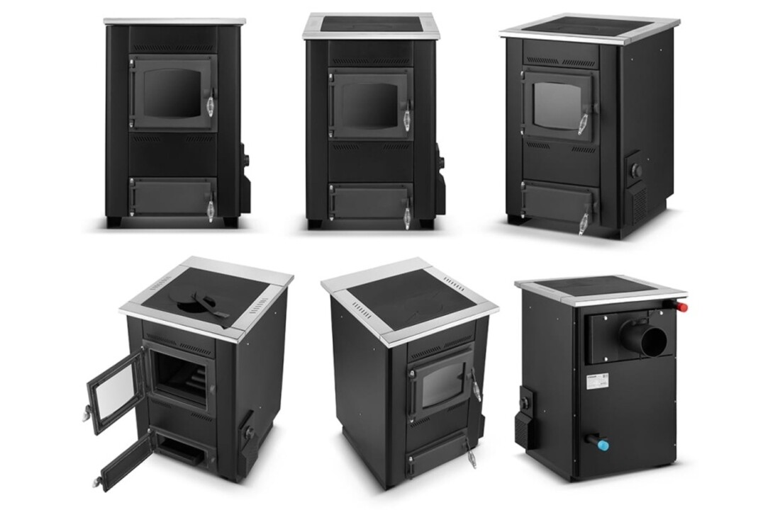 Termomont Temy ES 15 kW Zwarte Houtkachel