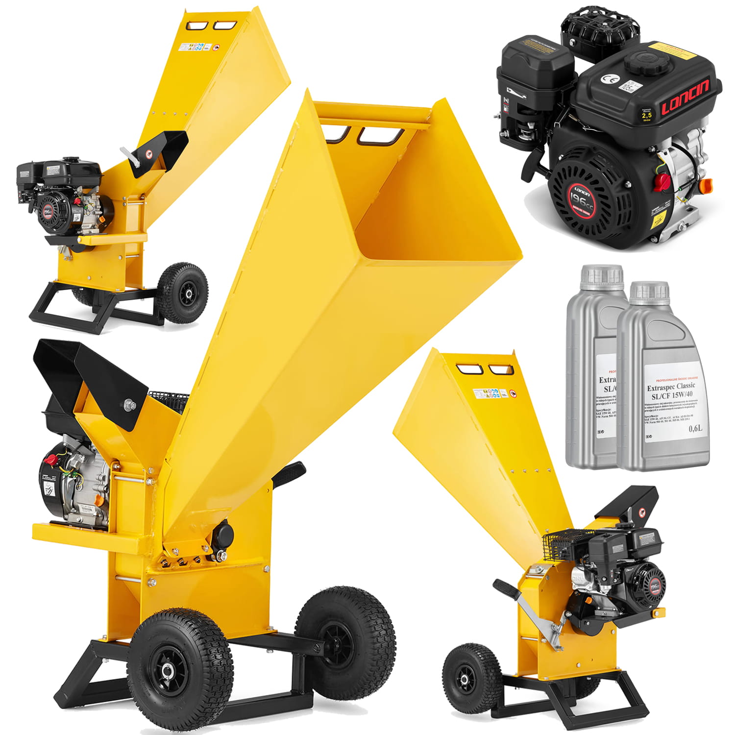 Hakselaar benzine 6,5 pk HIGHER – takkenversnipperaar