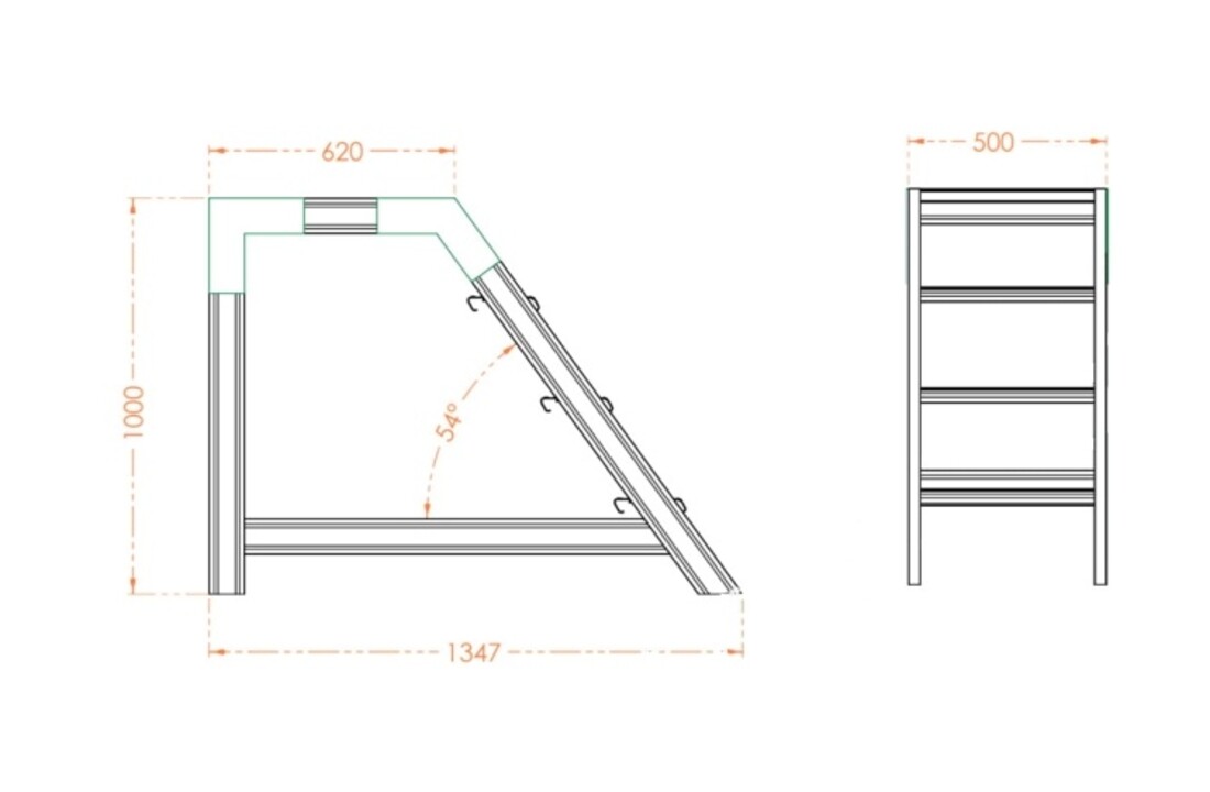 HIGHER Magazijntrap 4 treden Aluminium 83PRO