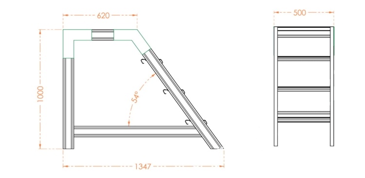 HIGHER Magazijntrap 4 treden Aluminium 83PRO