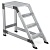 HIGHER Magazijntrap 4 treden Aluminium 83PRO