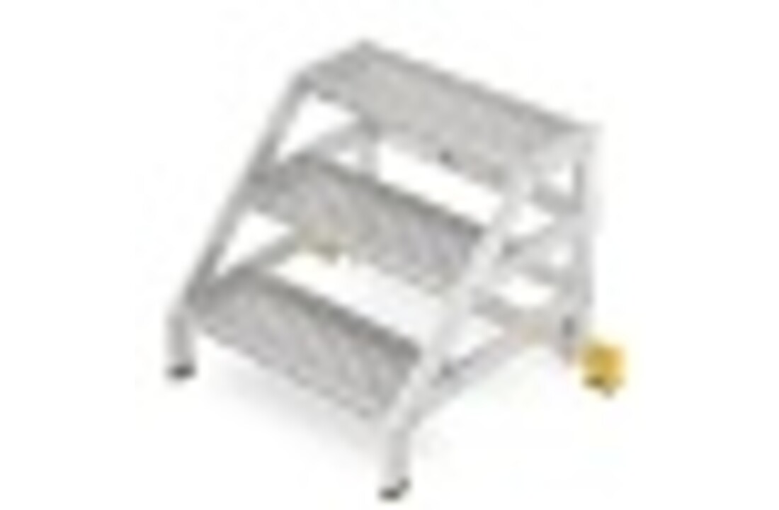 ALOSS Magazijnwerkplatform 3 treden