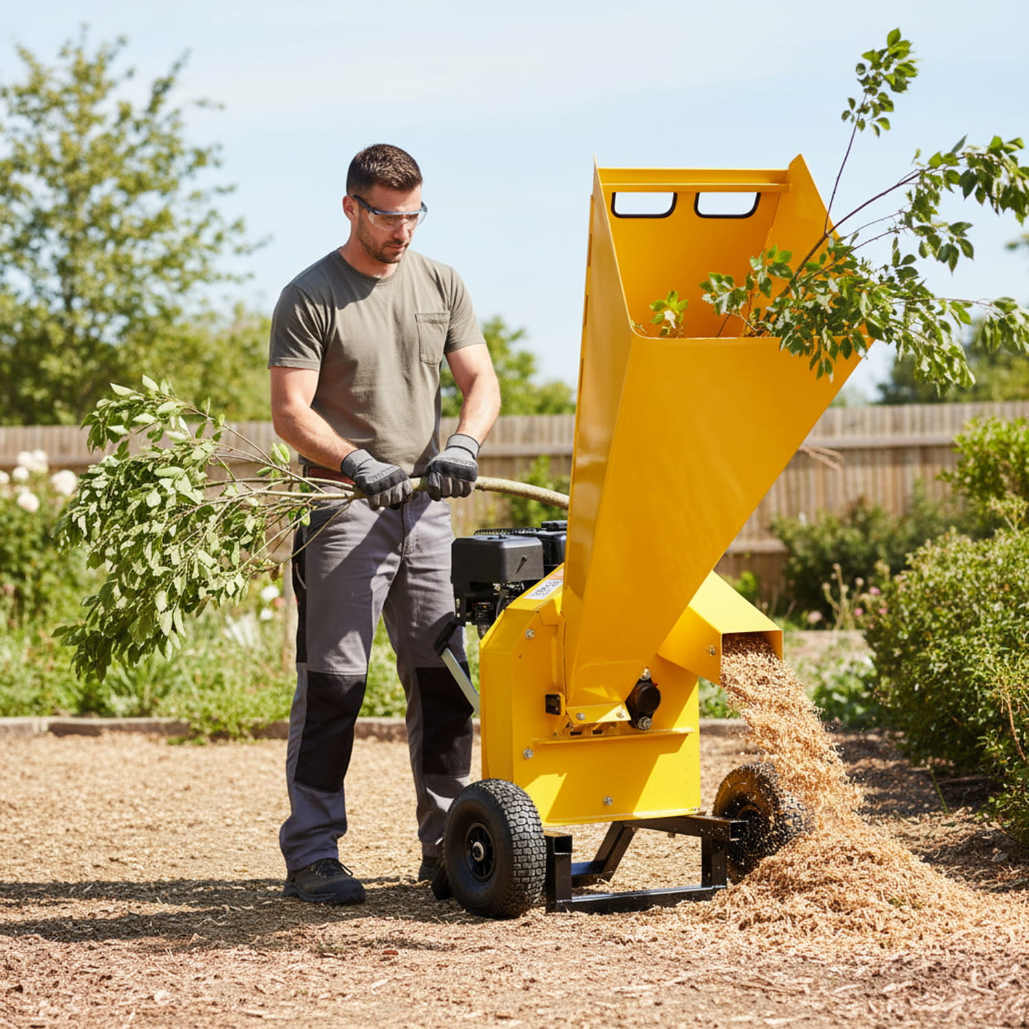 Hakselaar benzine 6,5 pk HIGHER – takkenversnipperaar