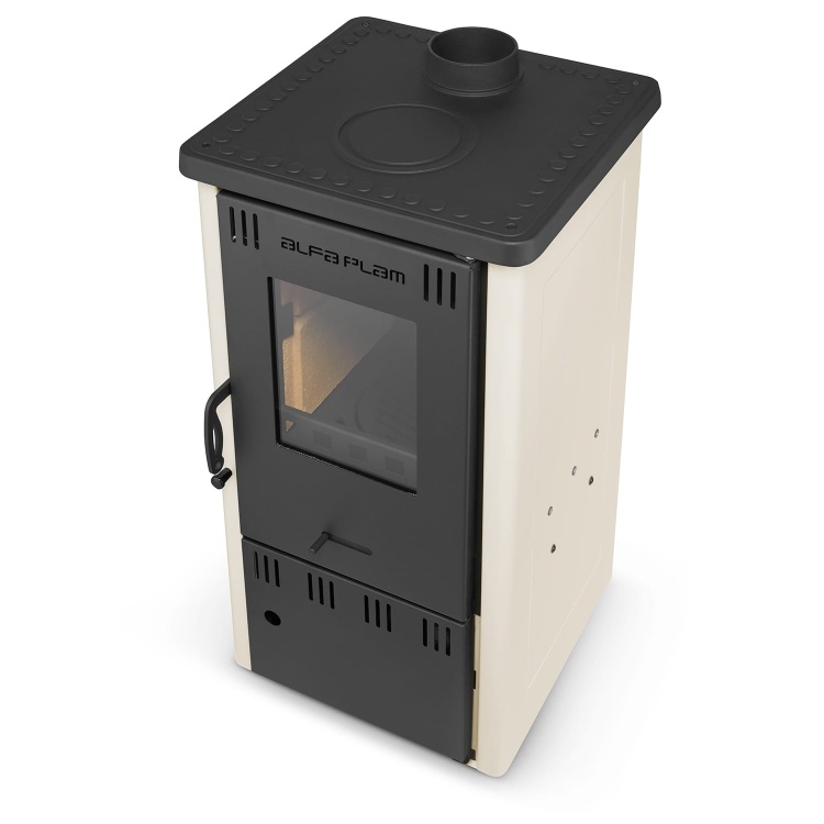 Aanbevolen titel: Houtkachel - 6,5 kW - vrijstaand - ivory - Eco Design - A+