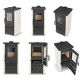 ALFA-PLAM Elita 2 ECO Houtkachel 6,5 kW - Ivory